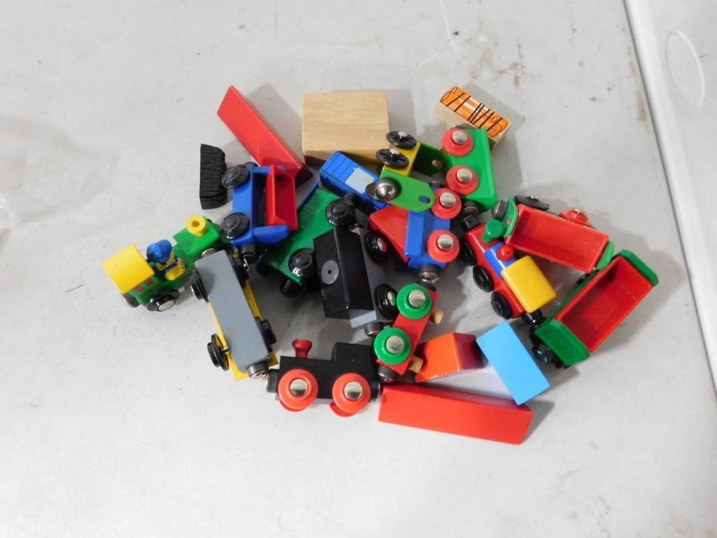 Lot of Toy Trains incl Brio: Lot of Toy Trains incl Brio All pictures are considered part of the description and should be examined carefully by bidders. Live Auctioneers is now offering Live Shipping through them. This is an o