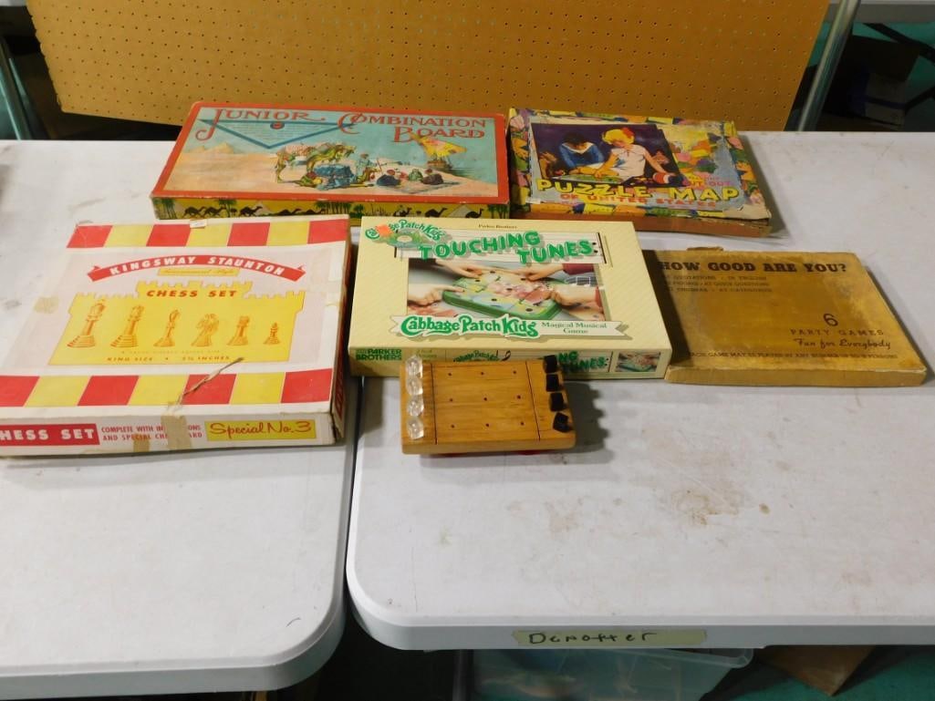 Vintage Board Games and Puzzle incl How Good Are You?, Junion Combination Board, Kingsway Staunton C (1 of 5)