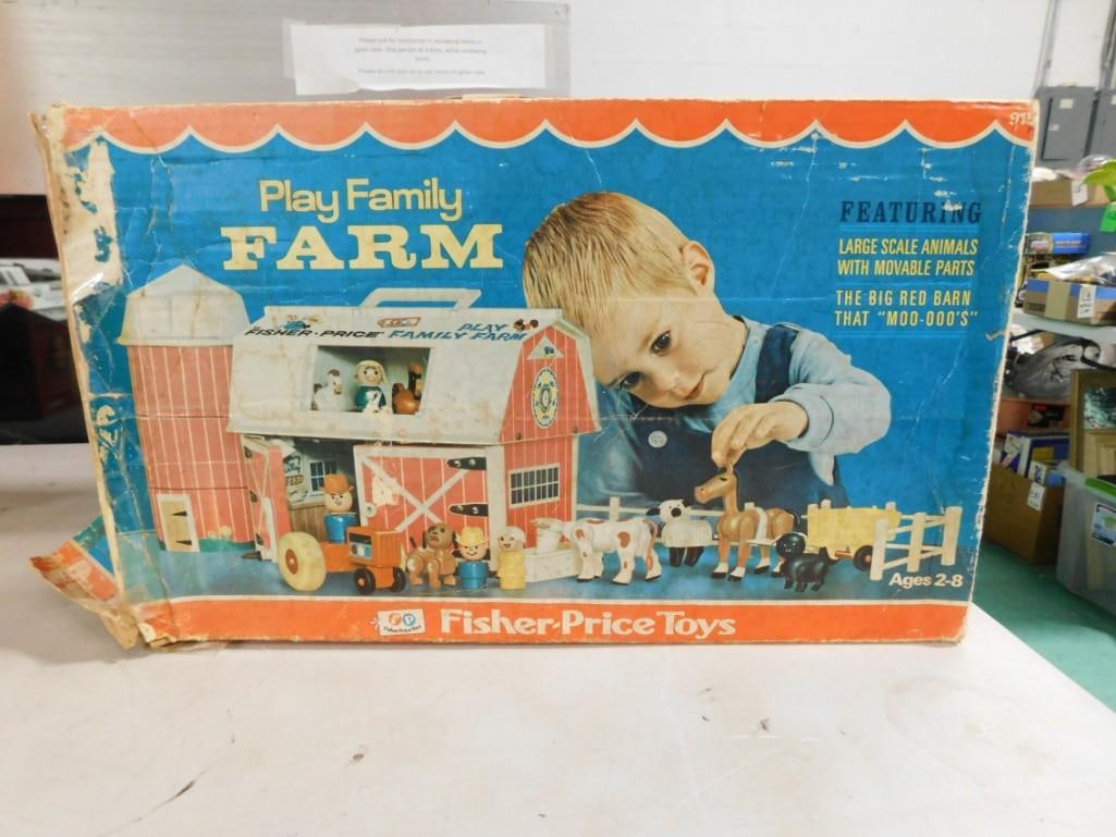 Vintage Fisher Price play Family Farm in Original Box (1 of 7)