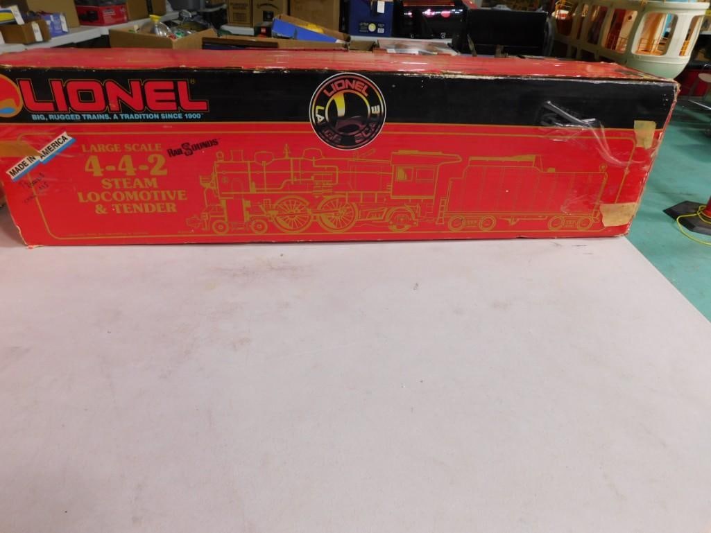Lionel Large Scale 4-4-2 Steam Locomotive & Tender with Original Box (1 of 6)