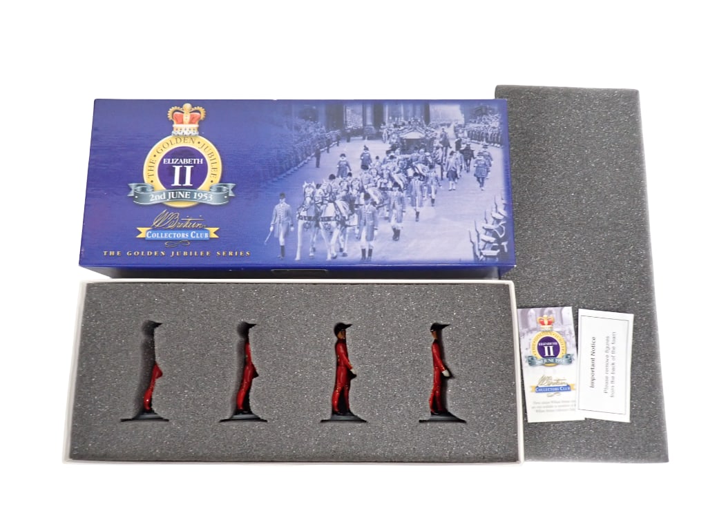 Britains The Golden Jubilee Series The Queen's Waterboatmen Set 40263 W Britain Collectors Club (1 of 7)