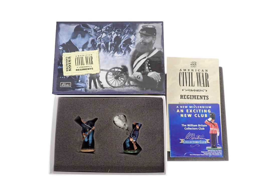 Britains Toy Soldiers American Civil War Regiments Union Casualties W Britain Set in Original Box (1 of 6)