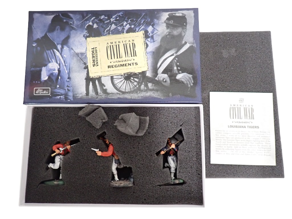 Britains Toy Soldiers American Civil War Regiments Louisiana Tigers W Britain Set in Original Box (1 of 6)