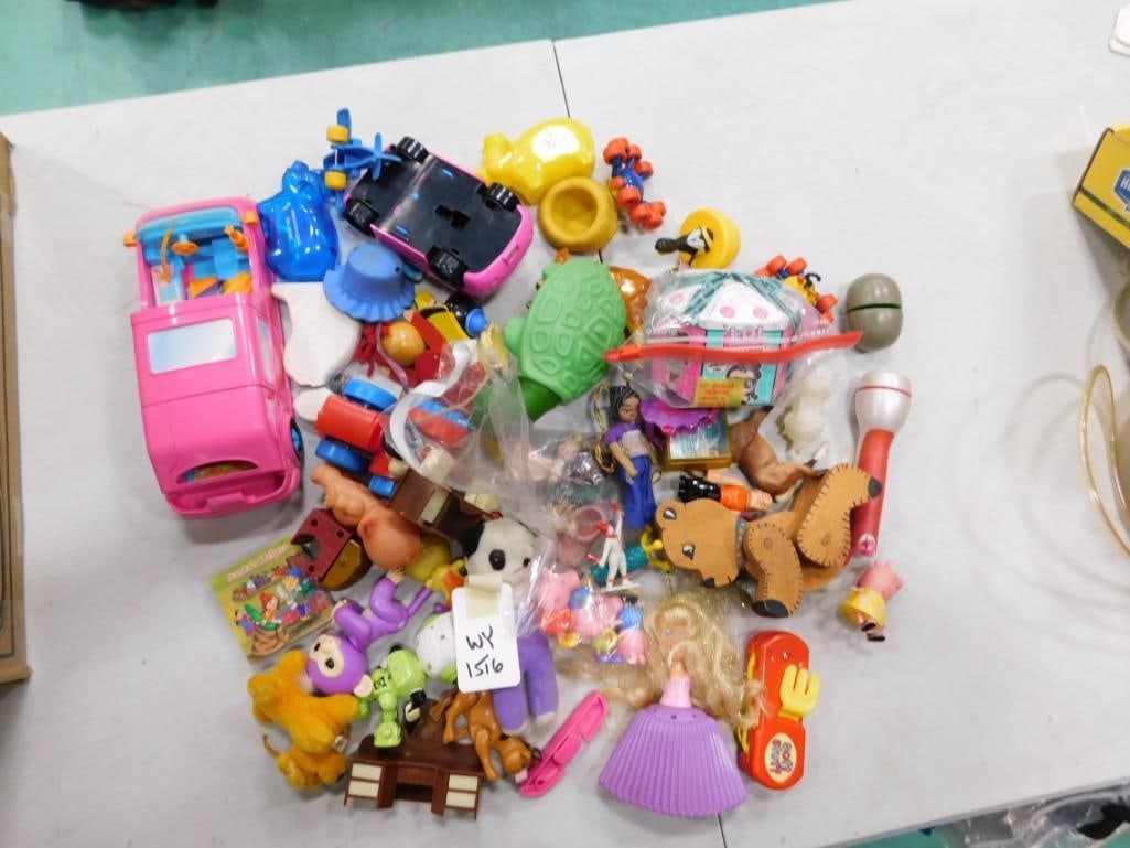 Assorted Toy and Figure Lot including Kewpie, Cars, etc (1 of 5)