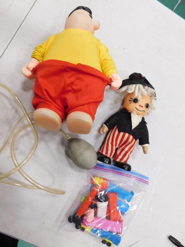 Toy Lot including Pez Dispensers, Mr. C. More Bunz Novelty, etc: Toy Lot including Pez Dispensers, Mr. C. More Bunz Novelty, etc All pictures are considered part of the description and should be examined carefully by bidders. Live Auctioneers is now offering Live