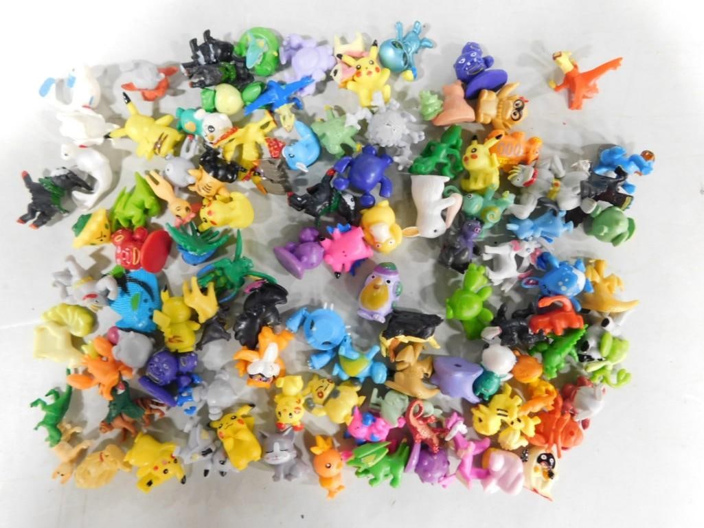 Large Lot of assorted Small Figures including Pokemon, Pikachu, etc. (1 of 5)