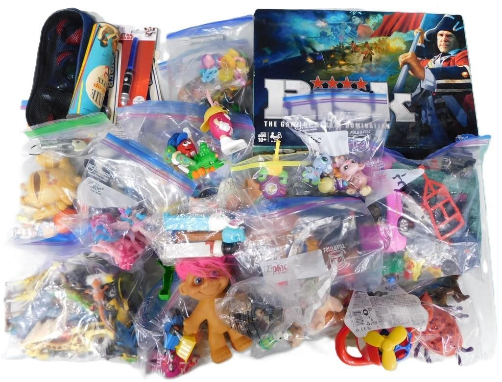 Misc. Toy Lot including Pick-Up Stix, Risk Board Game, M&M's, Troll, My Little Pony, Star Wars, etc. (1 of 6)