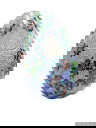 Large Cloisonne Egg 9" Tall