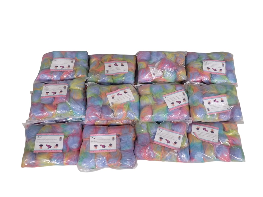 20 Packs of Multi Colored Pompoms or Puff Balls for Crafting New in Package: 20 Packs of Multi Colored Pompoms or Puff Balls for Crafting New in Package All pictures are considered part of the description and should be examined carefully by bidders. Live Auctioneers is now