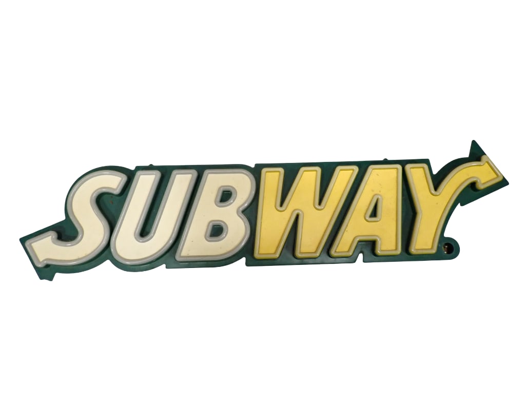Subway Sign: Subway Sign Condition: untested All pictures are considered part of the description and should be examined carefully by bidders. Live Auctioneers is now offering Live Shipping through them