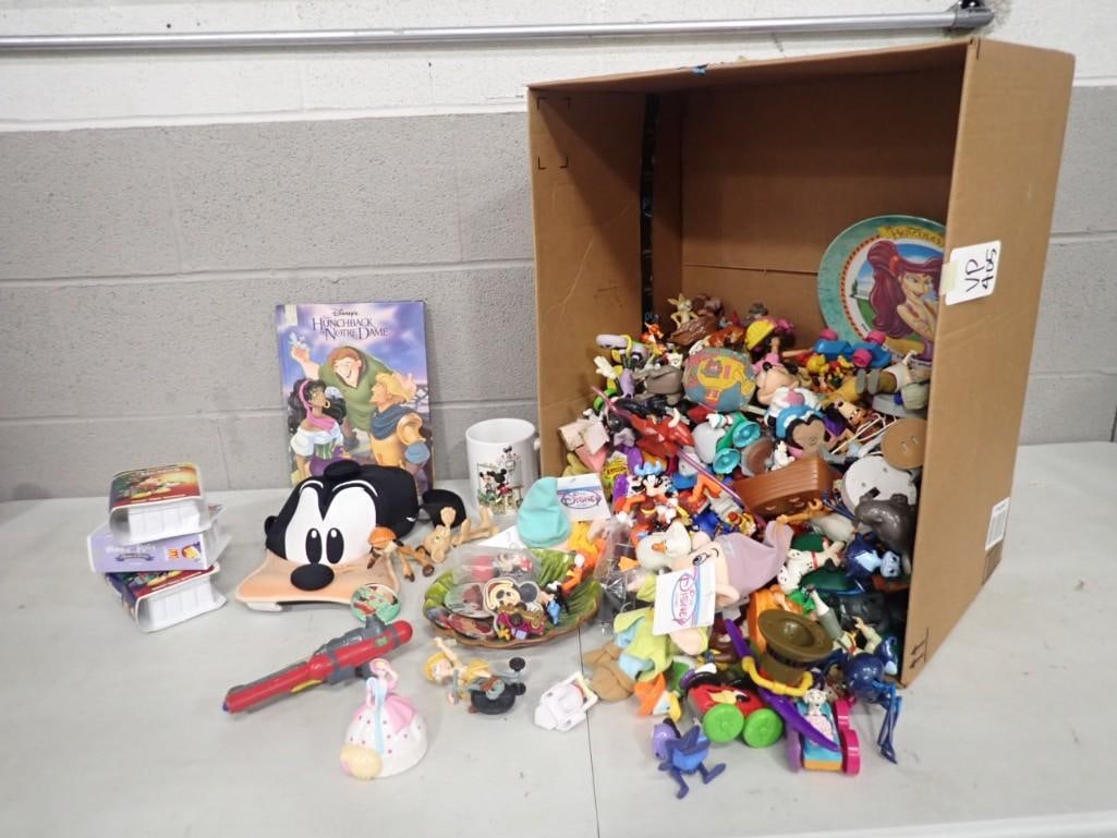 Large Assorted Toy Lot - Mostly Walt Disney including Goofy Hat, Figures, Book, Plates, Pins, etc. (1 of 6)