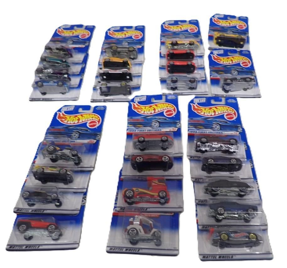 Lot of over 25 New in Package Mattel Hot Wheels Cars: Lot of over 25 New in Package Mattel Hot Wheels Cars All pictures are considered part of the description and should be examined carefully by bidders. Live Auctioneers is now offering Live Shipping thr