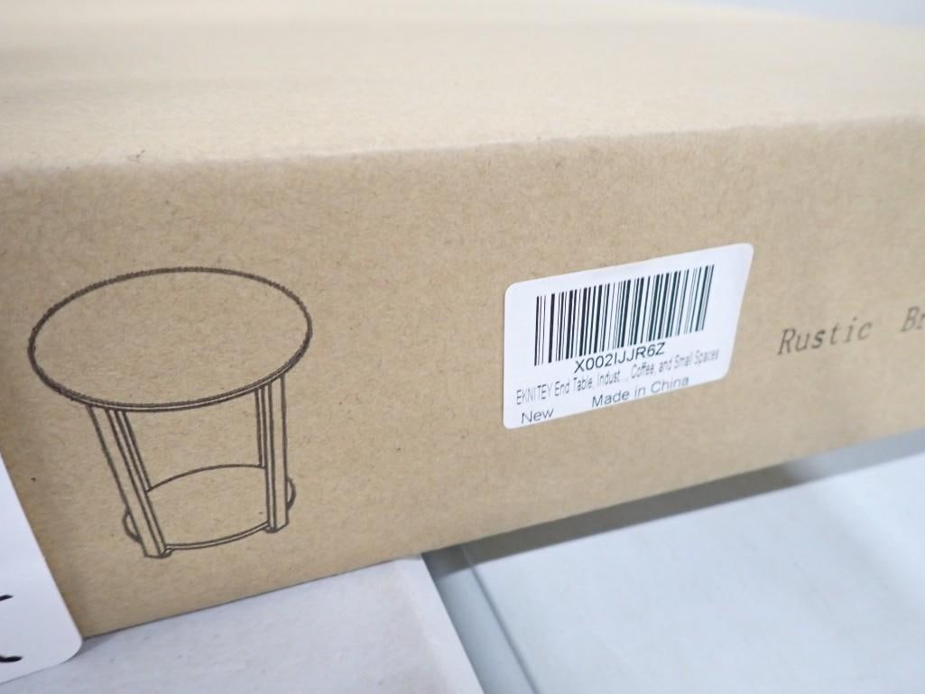 Small Round End Table or Side Table New in Box Some Assembly Required (1 of 5)