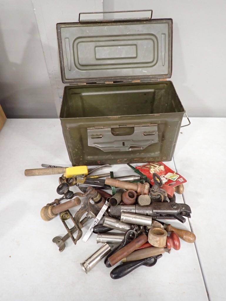 Vintage Ammo Box with Tools and Hardware (1 of 12)
