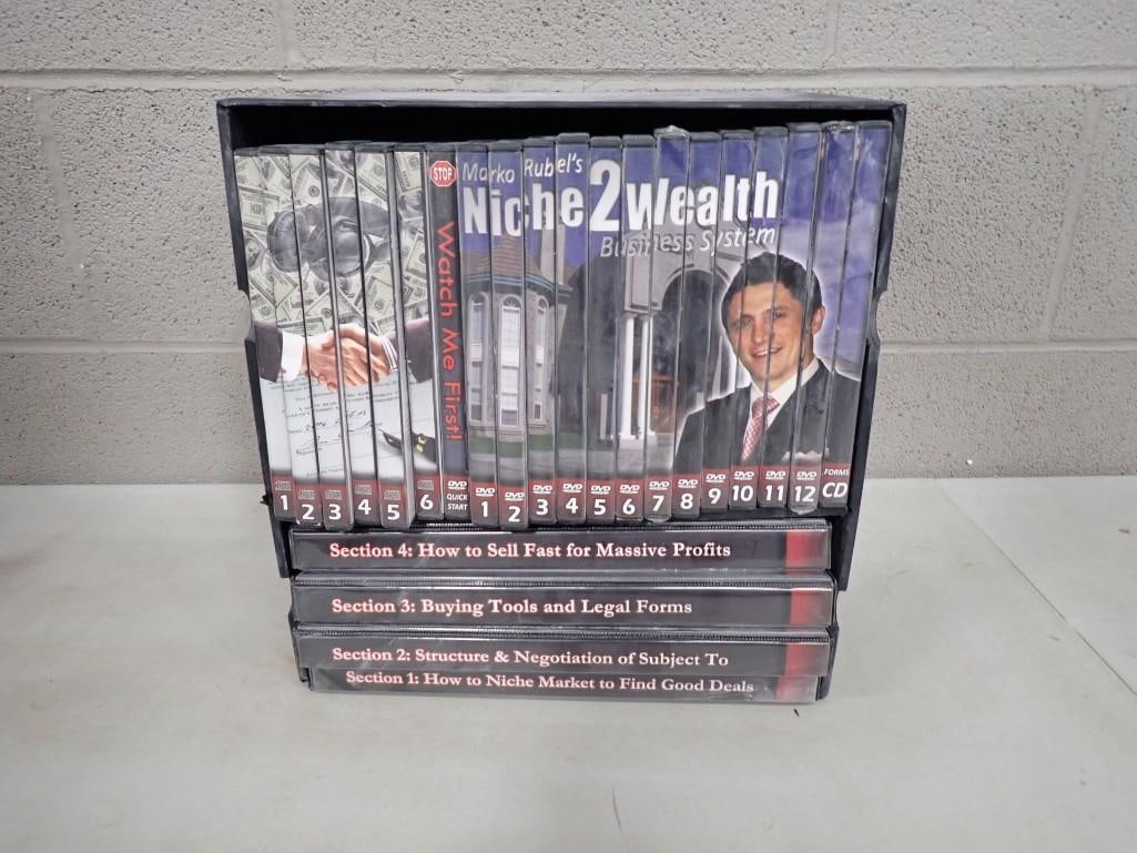 Lot of Business Advice DVDs incl Marko Rubel's Niche 2 Wealth Business System: Lot of Business Advice DVDs incl Marko Rubel's Niche 2 Wealth Business System All pictures are considered part of the description and should be examined carefully by bidders. Live Auctioneers is