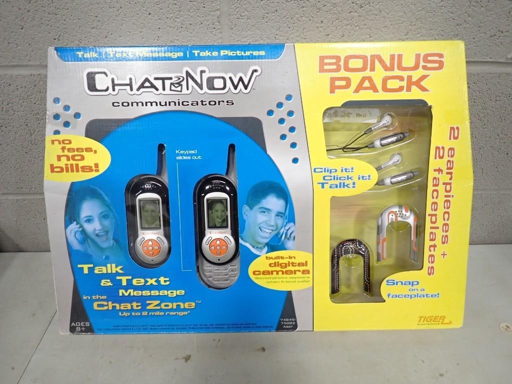 New in Package Chat Now Walkie Talkies Talk and Text with Ear Pieces (1 of 6)