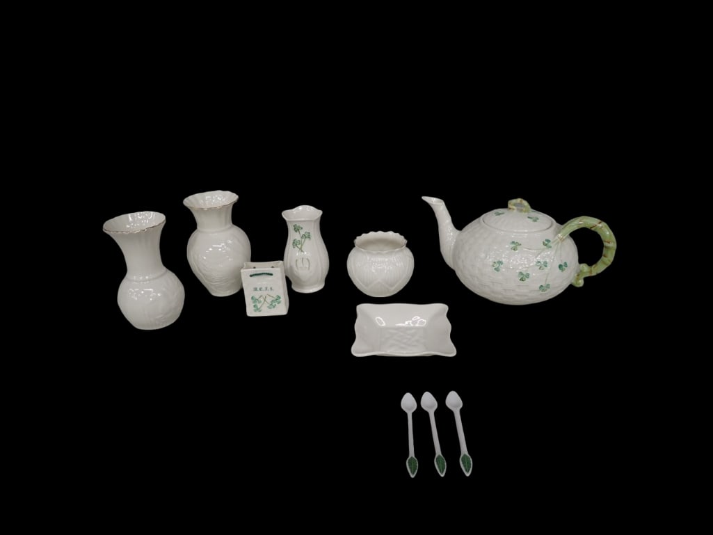 Belleek Porcelain Lot including Collector's Society (1 of 10)