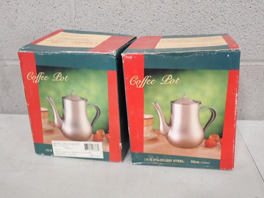 Two New in Box Stainless Steel Coffee Pots (1 of 4)