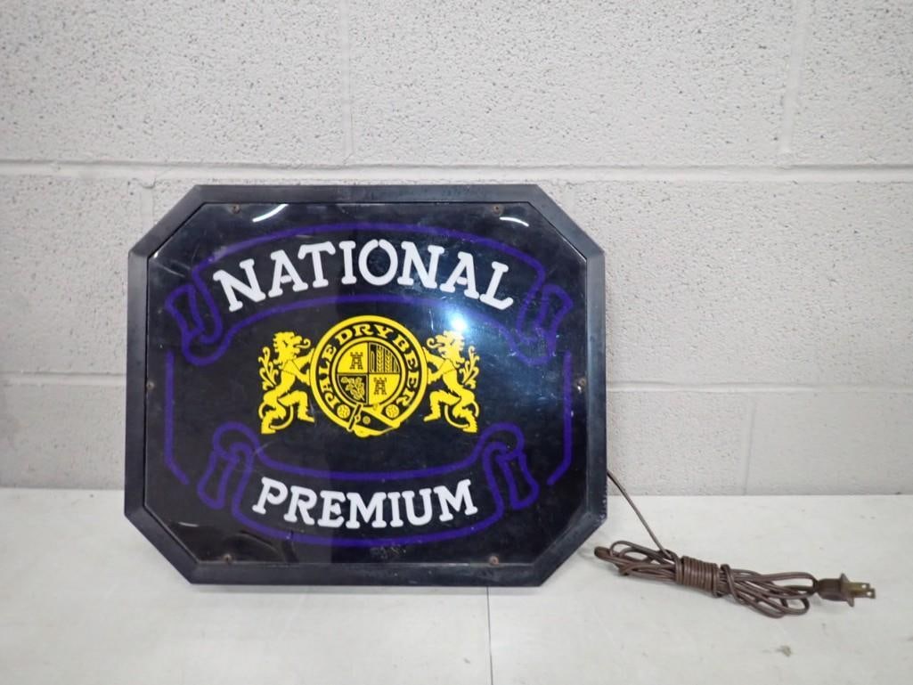Heilman Brewing National Premium Light Up Beer Sign: Heilman Brewing National Premium Light Up Beer Sign - Needs a Bulb All pictures are considered part of the description and should be examined carefully by bidders. Live Auctioneers is now offering Liv