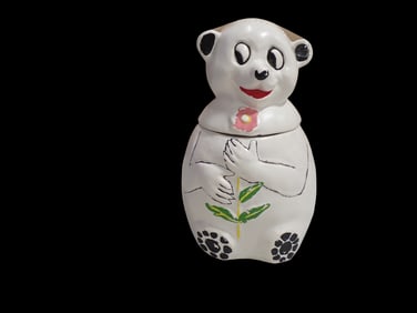 Vintage McCoy Pottery Snow Bear Cookie Jar