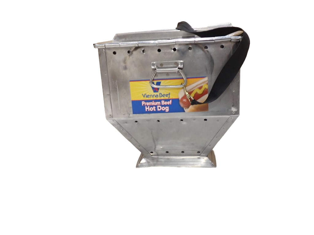 Sports Arena Hot Dog Vendor Carrying Case with Vienna Hot Dog Sticker - A&E Industries (1 of 10)