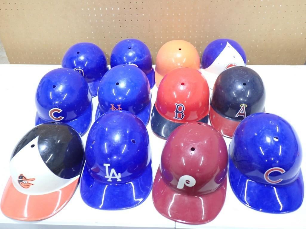 Large Lot of Baseball Batting Helmets including Vintage Logos, Phillies, Cubs, Orioles, Dodgers, Bre (1 of 8)