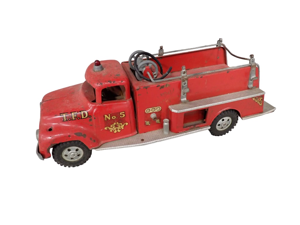 Vintage Tonka Pressed Steel T.F.D. Pumper Fire Truck (1 of 12)