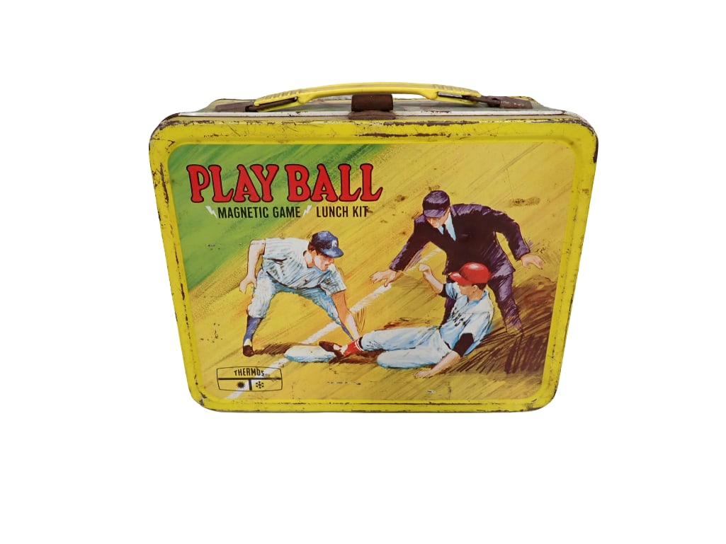 Vintage Thermos Magnetic Game Lunch Kit Lunch Box (1 of 10)