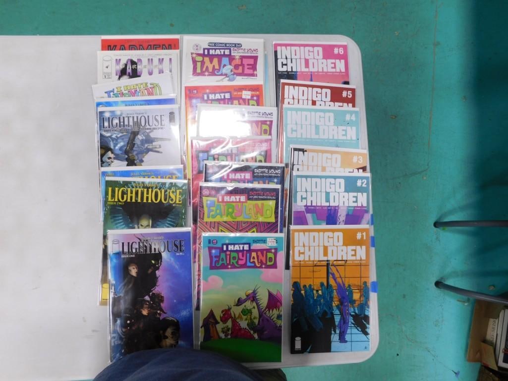 22 Comics incl I Hate Fairyland, Vol. 2, I Hate Fairyland: I Hate Image Special Edition, Image Fi: 22 comic books including Hate Fairyland, I Hate Fairyland, Vol. 2, I Hate Fairyland: I Hate Image Special Edition, Image Firsts I Hate Fairyland, Indigo Children, Jules Verne's Lighthouse, Kabuki, Kar