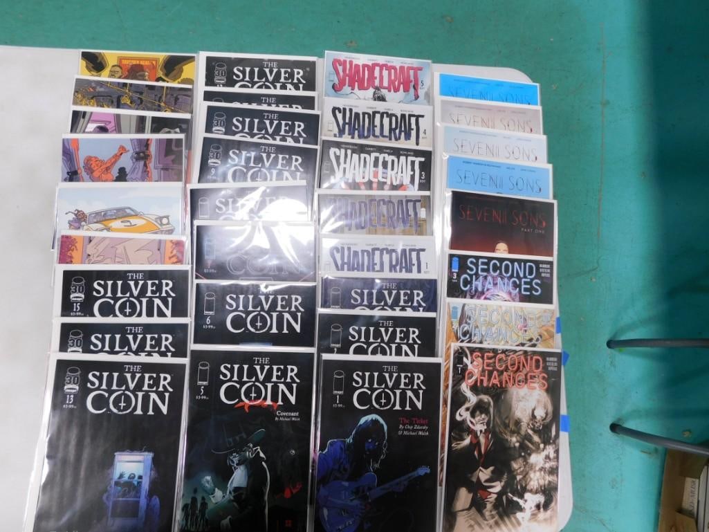 34 Comics incl Second Chances, Seven Sons (Image Comics), Shadecraft, Six Sidekicks of Trigg (1 of 4)