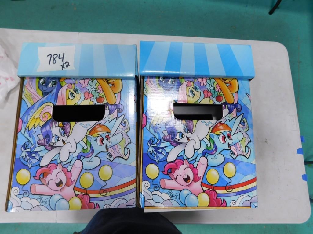My Little Pony Graphic Comic Box x 2: My Little Pony Graphic Comic Box x 2. All pictures are considered part of the description and should be examined carefully by bidders. Live Auctioneers is now offering Live Shipping through them.ʏ