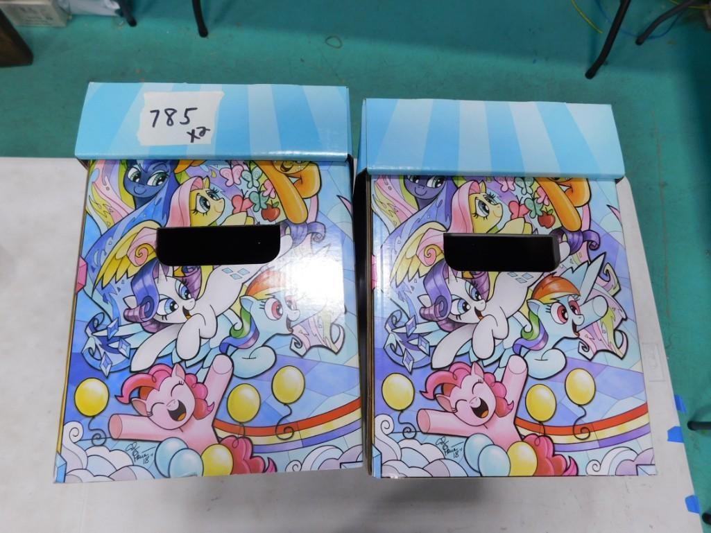 My Little Pony Graphic Comic Box x 2: My Little Pony Graphic Comic Box x 2. All pictures are considered part of the description and should be examined carefully by bidders. Live Auctioneers is now offering Live Shipping through them.ʏ