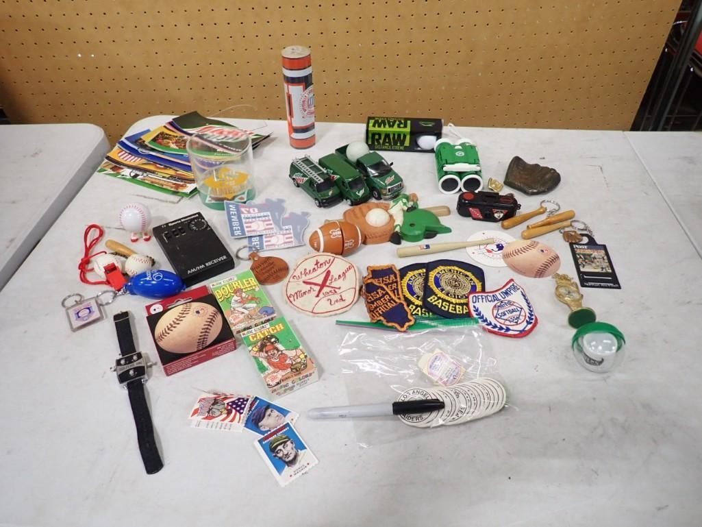 Lot of Sports Collectibles / Smalls including Patches, Key Chains, Mountain Dew Advertising, Vintage (1 of 6)