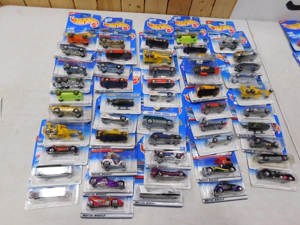 50 Hot Wheels Cars and Vehicles New in Package: 50 Hot Wheels Cars and Vehicles New in Package All pictures are considered part of the description and should be examined carefully by bidders. Live Auctioneers is now offering Live Shipping through t
