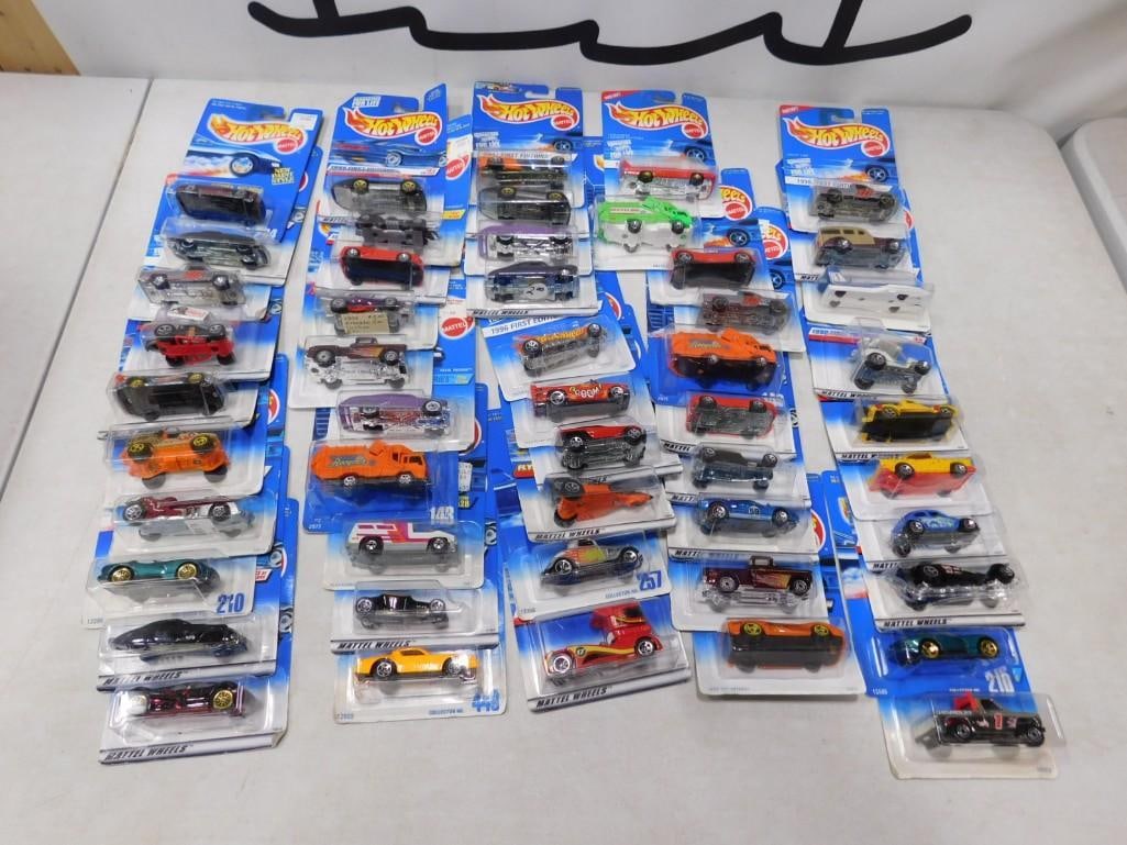 50 Hot Wheels Cars and Vehicles New in Package: 50 Hot Wheels Cars and Vehicles New in Package All pictures are considered part of the description and should be examined carefully by bidders. Live Auctioneers is now offering Live Shipping through t