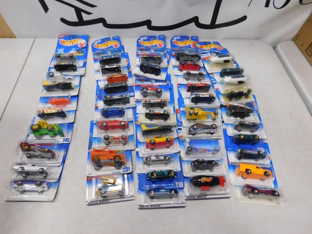 50 Hot Wheels Cars and Vehicles New in Package: 50 Hot Wheels Cars and Vehicles New in Package All pictures are considered part of the description and should be examined carefully by bidders. Live Auctioneers is now offering Live Shipping through t