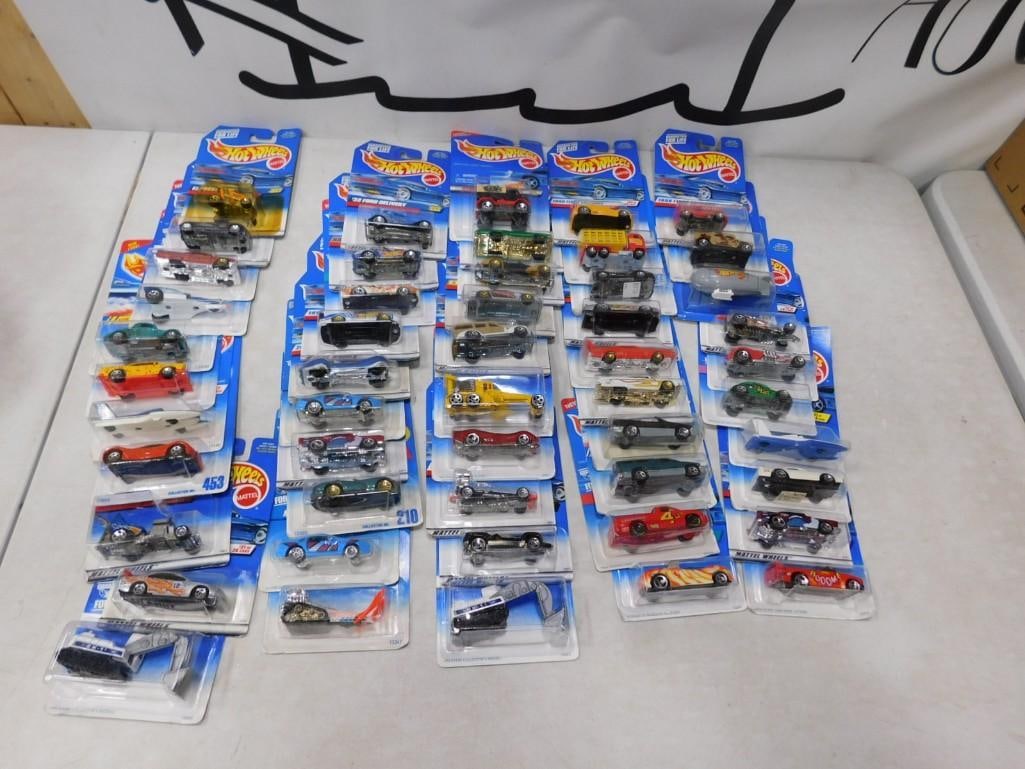 50 Hot Wheels Cars and Vehicles New in Package: 50 Hot Wheels Cars and Vehicles New in Package All pictures are considered part of the description and should be examined carefully by bidders. Live Auctioneers is now offering Live Shipping through t