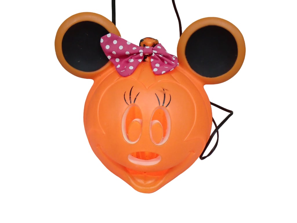 Minnie Mouse Lighted Halloween Pumpkin Jack O Lantern Decoration (1 of 6)