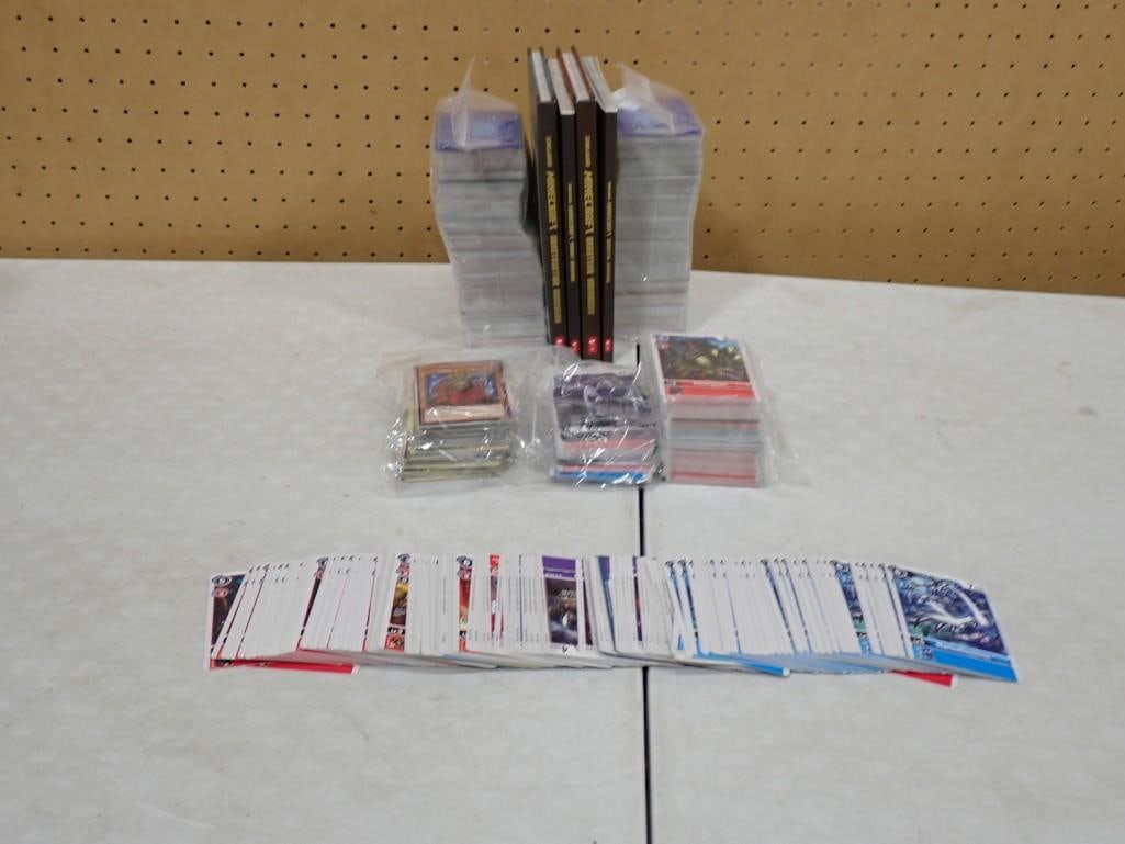 Lot of Trading Cards, Minecraft Books, etc incl Digimon Cards, Yu-Gi-Oh, etc: Lot of Trading Cards, Minecraft Books, etc incl Digimon Cards, Yu-Gi-Oh, etc All pictures are considered part of the description and should be examined carefully by bidders. Live Auctioneers is now of