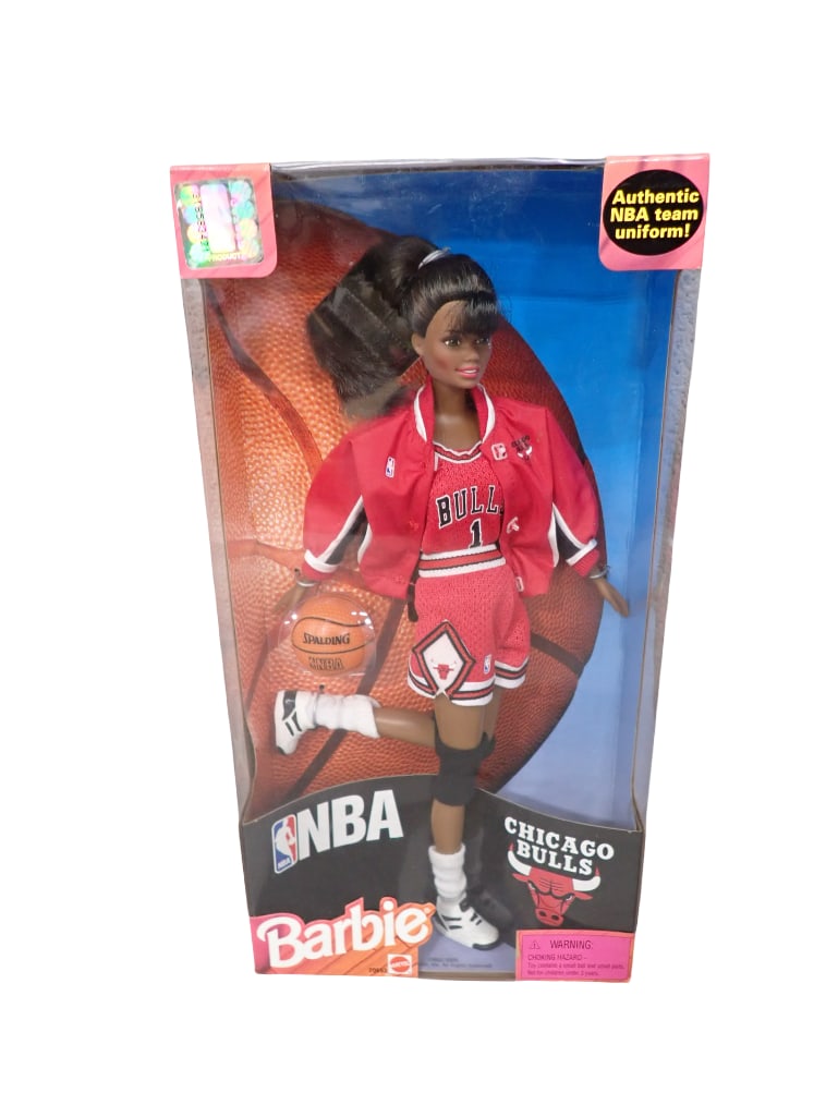 NBA Barbie with Chicago Bulls Uniform New in Box: NBA Barbie Doll with Chicago Bulls Uniform New in Box by Mattel All pictures are considered part of the description and should be examined carefully by bidders. Live Auctioneers is now offering Live