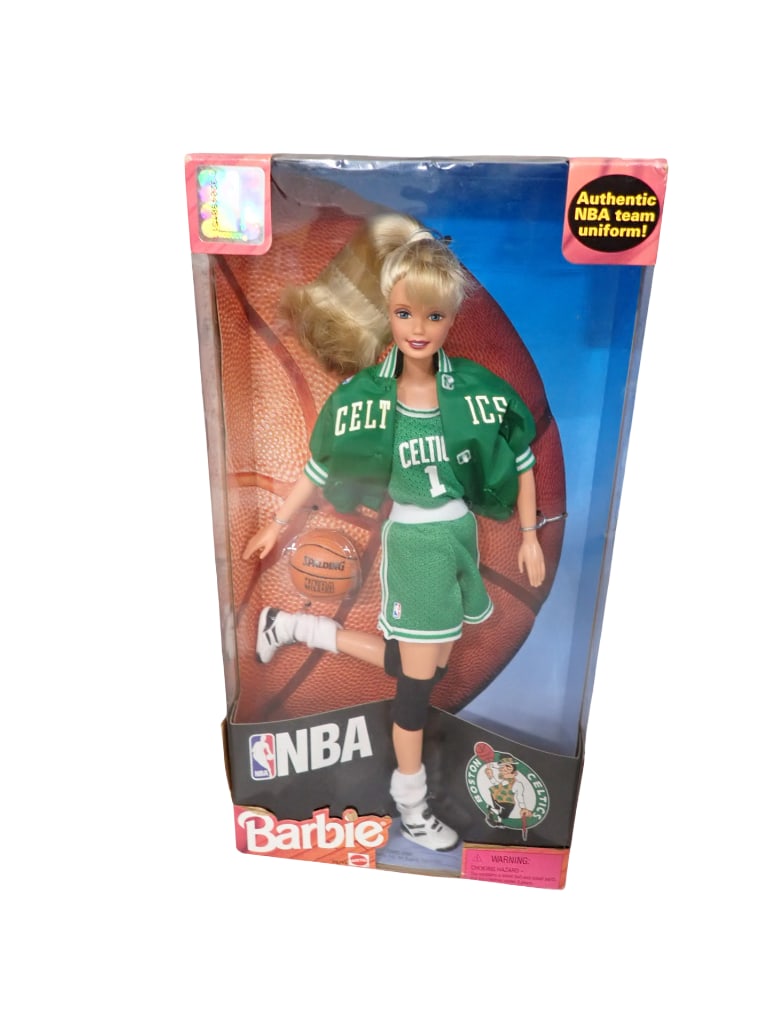 NBA Barbie with Boston Celtics Uniform New in Box by Mattel: NBA Barbie Doll with Boston Celtics Uniform New in Box by Mattel All pictures are considered part of the description and should be examined carefully by bidders. Live Auctioneers is now offering Liv