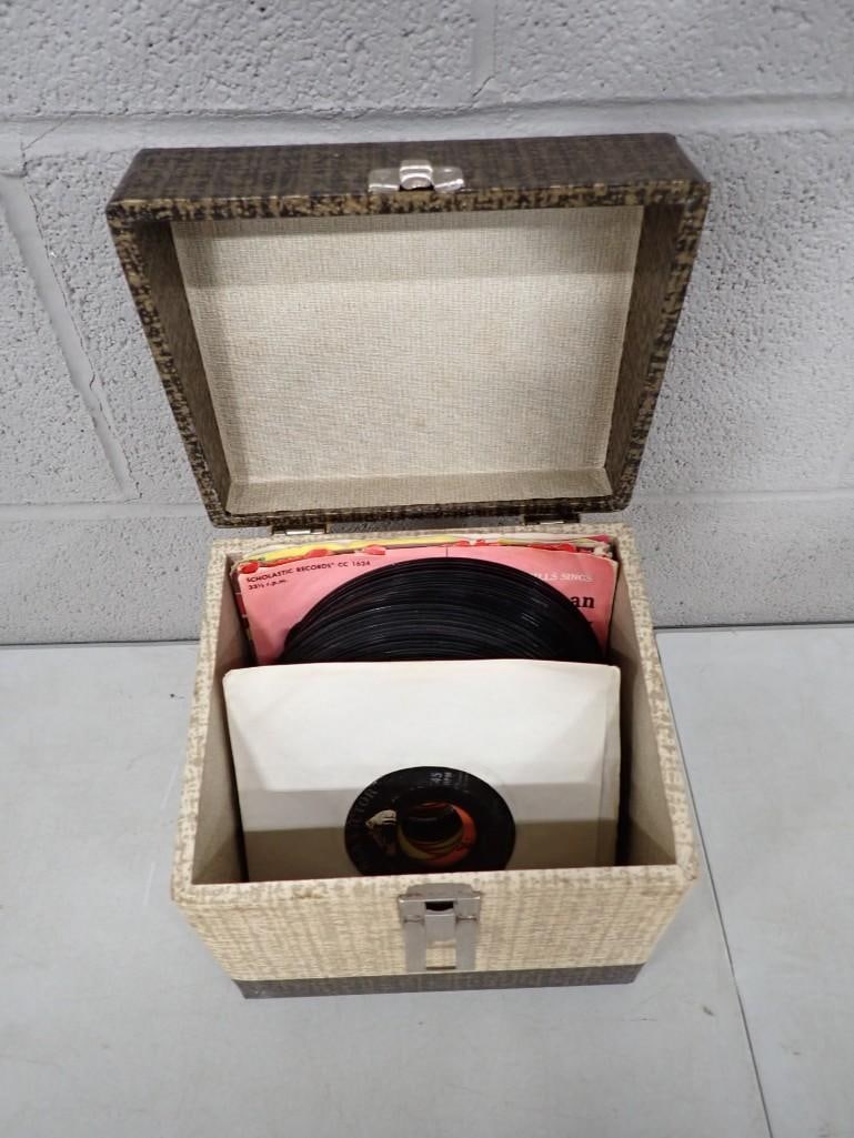 Lot of 45 RPM Vinyl Records incl The Beatles, The Chipmunks, Lorne Greene, (1 of 8)