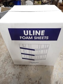 Case of Uline Foam Sheets S-15691 12" x 12" x 1/2" includes 208 Polystyrene Packing Squares
