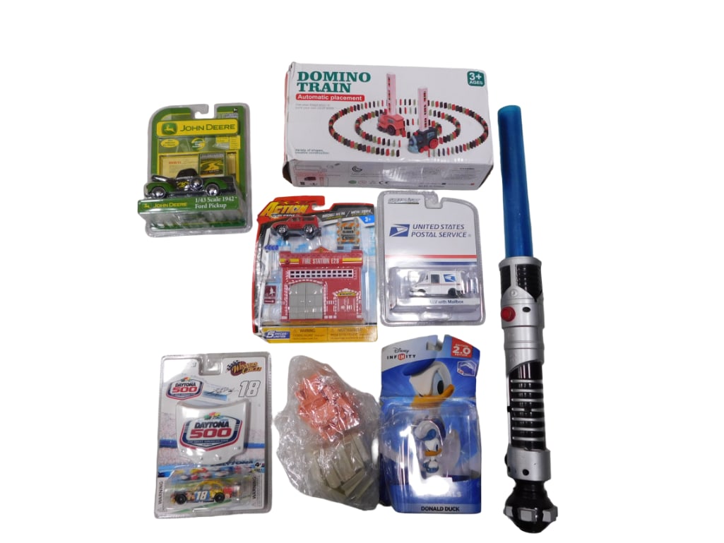 Toy Lot incl New in Package John Deere 1/43 Scale 1942 Ford Pickup, USPS LLV with Mailbox Model Van (1 of 4)