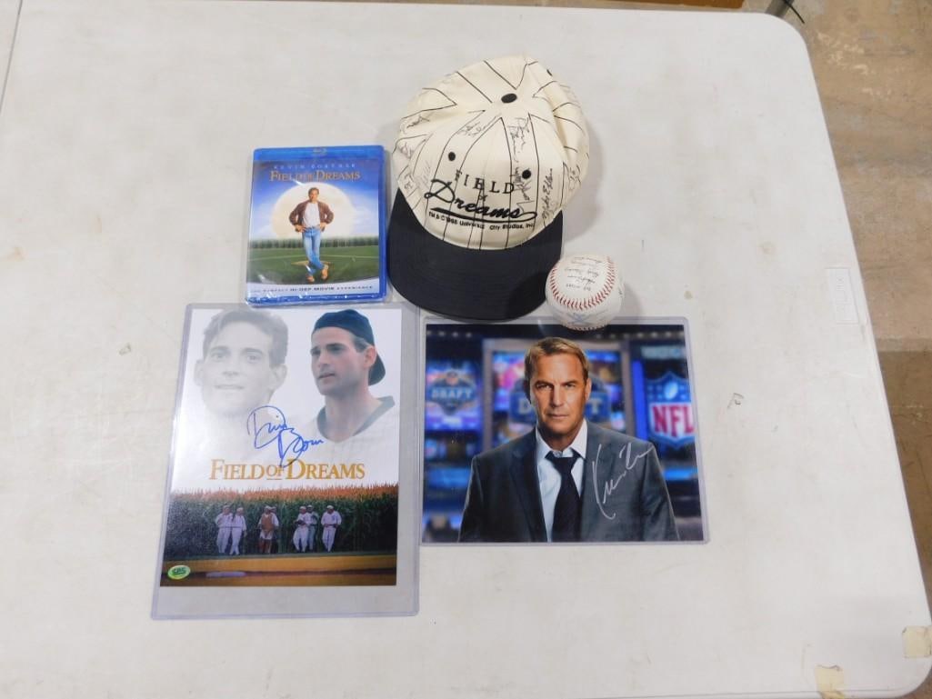 Field of Dreams Lot including Autographed Hat, Baseball, Kevin Costner, Blue Ray, Dwier Brown, etc. (1 of 6)