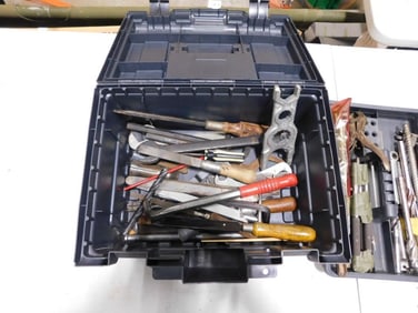 Plano Tool Box with Tools, Drill Bits, Etc