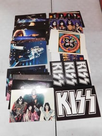Kiss Band Ephemera Lot - Look to be cards or post cards with hole punch