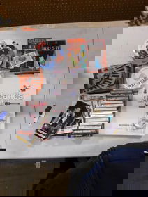 Rock Band Lot including Cassettes, CDs, VHS Videos, Buttons, etc. Including Queen, Rush, NKOTB