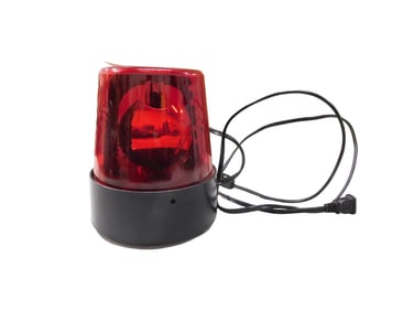 Red Rotating Beacon Light for Home or Parties Works