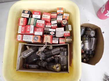 Large Lot of TV and Radio Tubes Vacuum Tubes